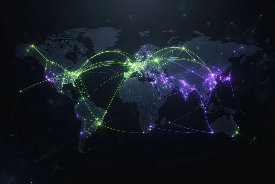 Illustration : réseau blockchain